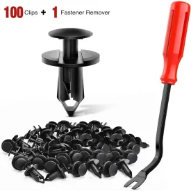 100 Pcs Hole 8mm Nylon Bumper Rivet Clips for GM 21030249 for Ford N807389S for Chrysler 6503598