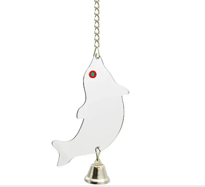 1Pc Pet Toy Mirror Fun Toy for Cockatiel Parrots Small Birds Parrot Pet Parrots Climb Outdoor Indoor Hanging Pet Supplies