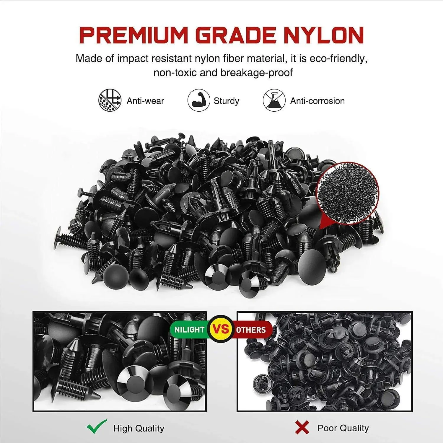 245 Pcs Bumper Retainer Clips Car Push Retainer Kit