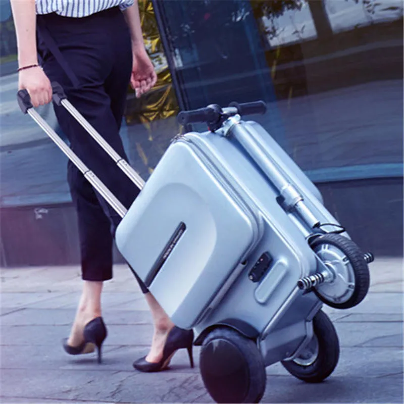 29.3L Airwheel S3 Travel Carry Luggage Business Electric PC Suitcase Scooter Travel Trunk - Silver