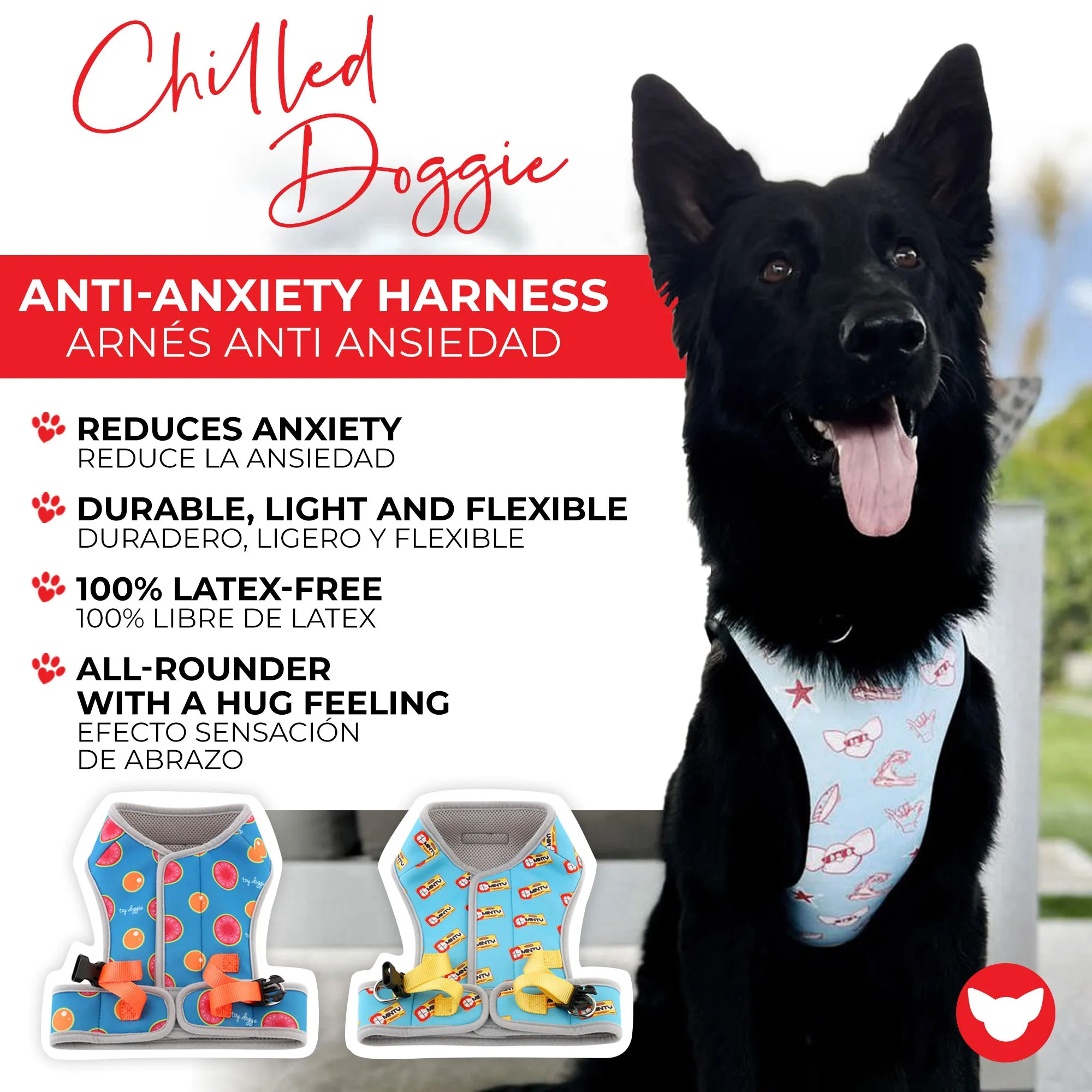 3 in 1 Cooling & Anti-Anxiety Dog Harness | Guava & Quenepas