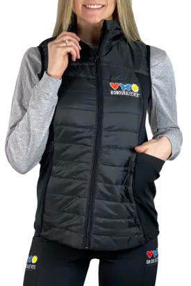 3004 - The  "On Our Sleeves" Performance Vest/Black - FINAL SALE
