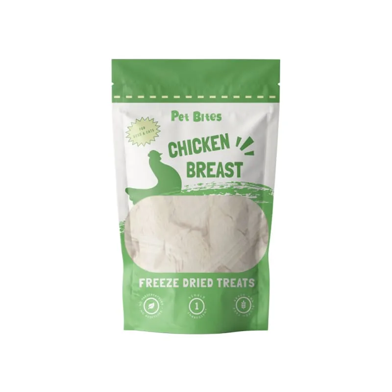 36% OFF Pet Bites Chicken Breast Freeze Dried Cat & Dog Treats 80g