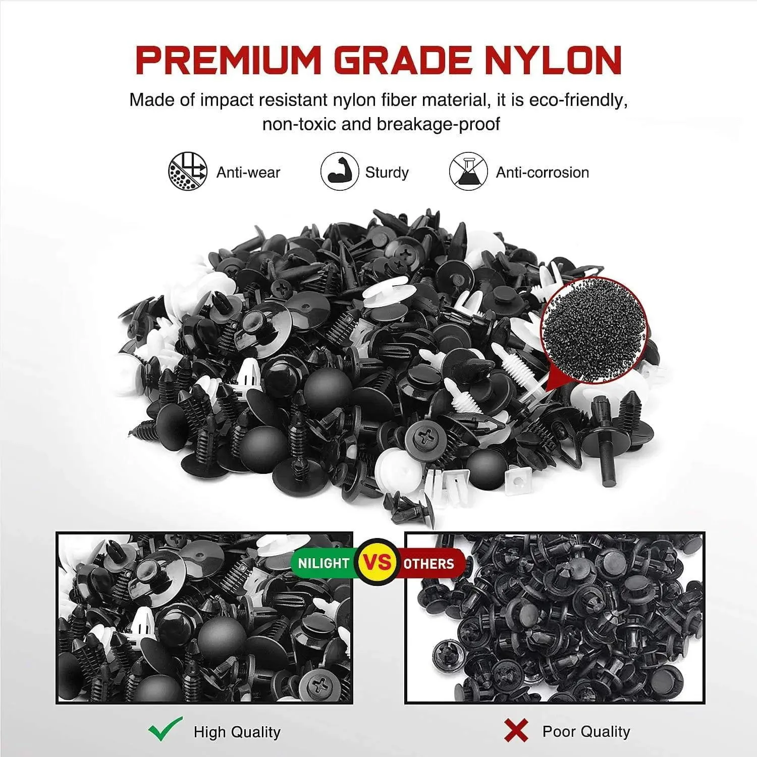 456 Pcs Bumper Retainer Clips Car Push Retainer Kit