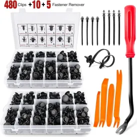 495 Pcs Bumper Retainer Clips Car Push Retainer Kit