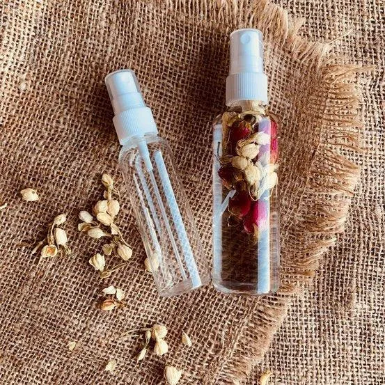 60ml Clear PET bottle with White Mister