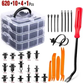 635 Pcs Bumper Retainer Clips Car Push Retainer Kit