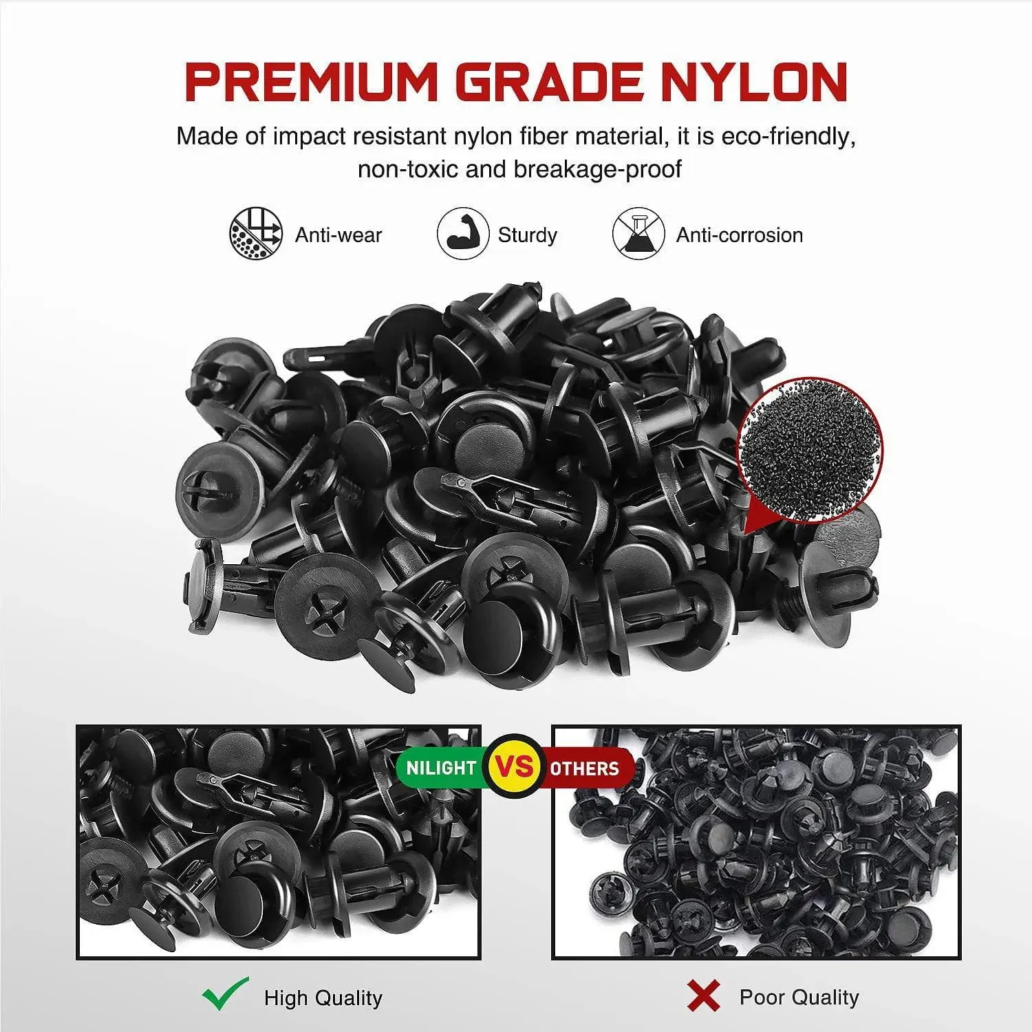 635 Pcs Bumper Retainer Clips Car Push Retainer Kit