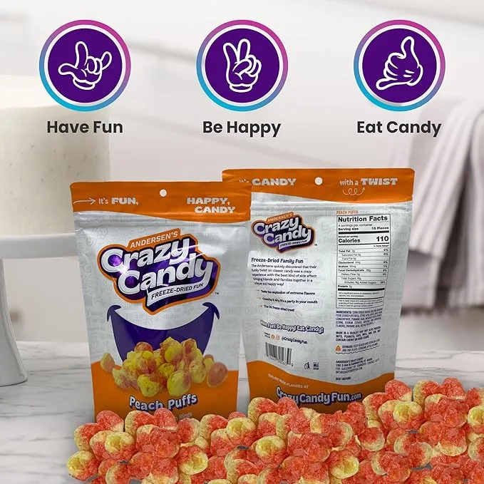 Anderson's Crazy Candy: Peach Puffs