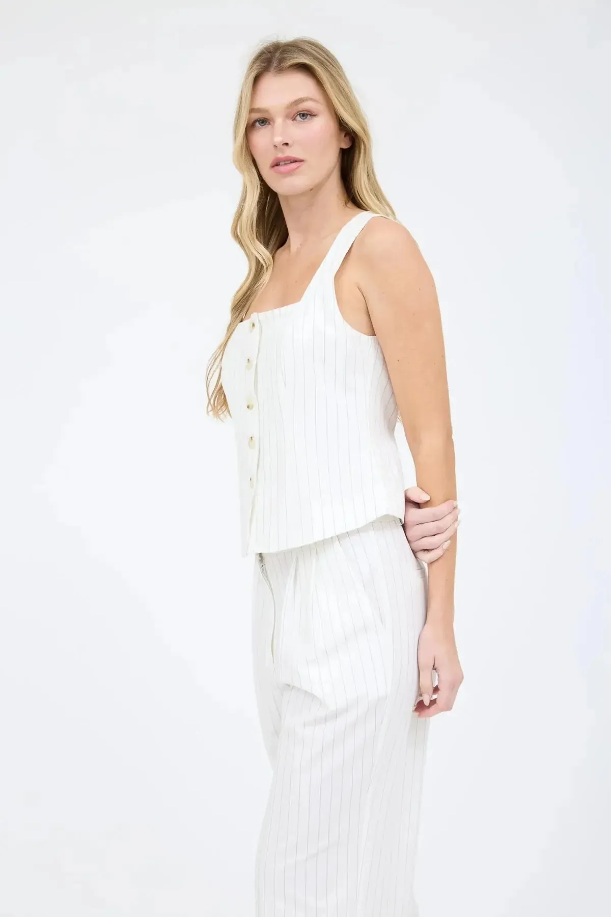 Blu Pepper Boss Bae Vest – Tailored & Timeless Power Dressing