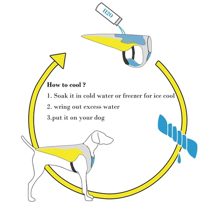 Cooling Dog Vest Harness Jacket