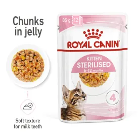 Feline Health Nutrition Kitten Sterilised Jelly 1x85g (WET FOOD - Pouches)
