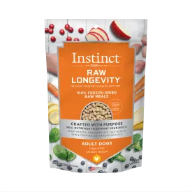 Instinct Raw Longevity Adult Freeze-Dried Chicken Bites, Dog Food
