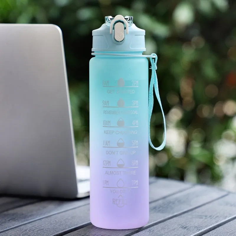 Kids' 900ml Straw Water Bottle
