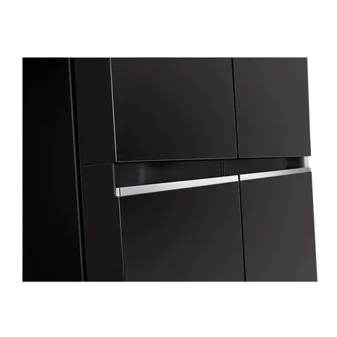 LG GLB257HWB3 Convertible 650 Litres 3 Star Frost Free Side by Side Refrigerator with Multi Air Flow (Western Black)