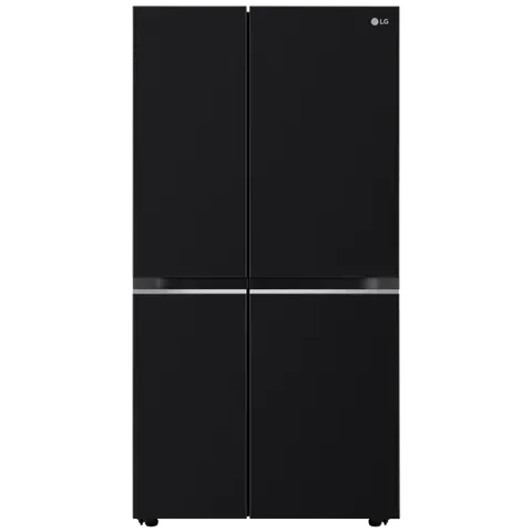 LG GLB257HWB3 Convertible 650 Litres 3 Star Frost Free Side by Side Refrigerator with Multi Air Flow (Western Black)
