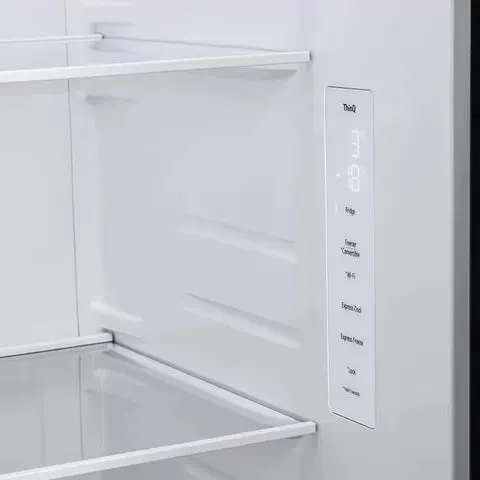 LG GLB257HWB3 Convertible 650 Litres 3 Star Frost Free Side by Side Refrigerator with Multi Air Flow (Western Black)