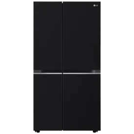 LG GLB257HWB3 Convertible 650 Litres 3 Star Frost Free Side by Side Refrigerator with Multi Air Flow (Western Black)