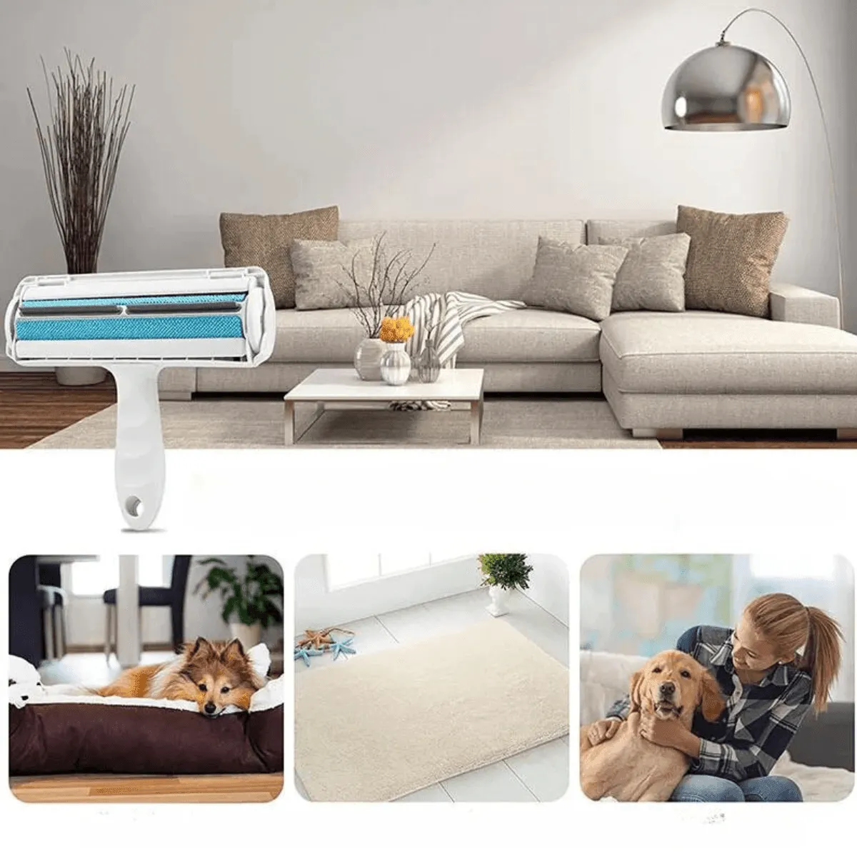 Lint Remover Roller, Durable ABS, Easy Maintenance, Effective Hair Removal, Ergonomic Design, Compact and Stylish, Perfect for Clothes and Furniture