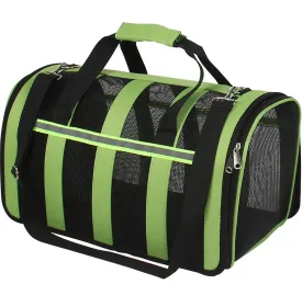 M 43*26*24cm green Portable pet outdoor mesh breathable backpack AZ15208
