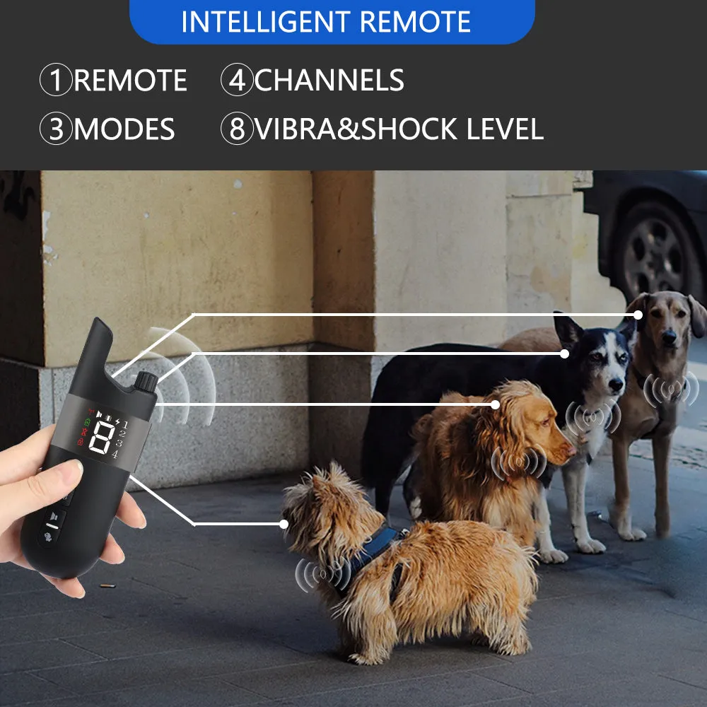 MASBRILL Dog Training Shock Collar for 2 Dogs, Waterproof Rechargeable Dog Shock Collar with Remote, 2000Ft 3 Modes Beep Vibrating Shock for Small Medium Large Dogs