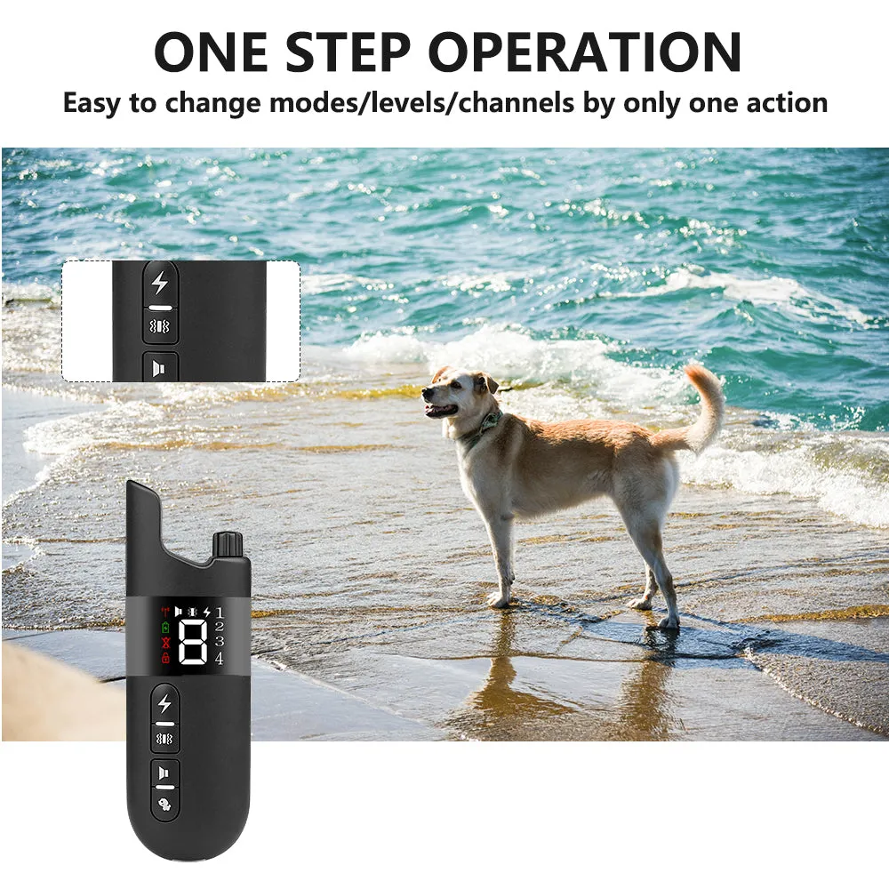 MASBRILL Dog Training Shock Collar for 2 Dogs, Waterproof Rechargeable Dog Shock Collar with Remote, 2000Ft 3 Modes Beep Vibrating Shock for Small Medium Large Dogs