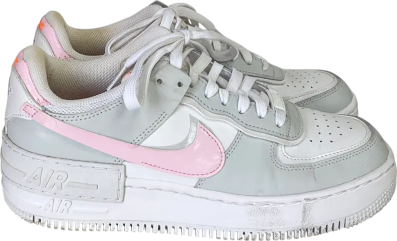 Nike White Air Force 1 Shadow Photon Dust Pink Foam Trainer UK 6 EU 39 👠