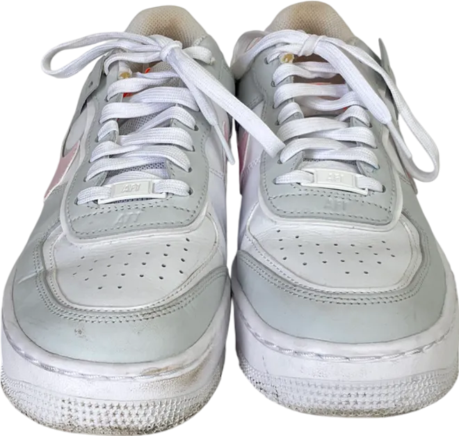 Nike White Air Force 1 Shadow Photon Dust Pink Foam Trainer UK 6 EU 39 👠