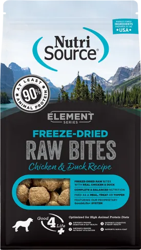 NutriSource Element Series Freeze-Dried Chicken & Duck Recipe 10oz Bites