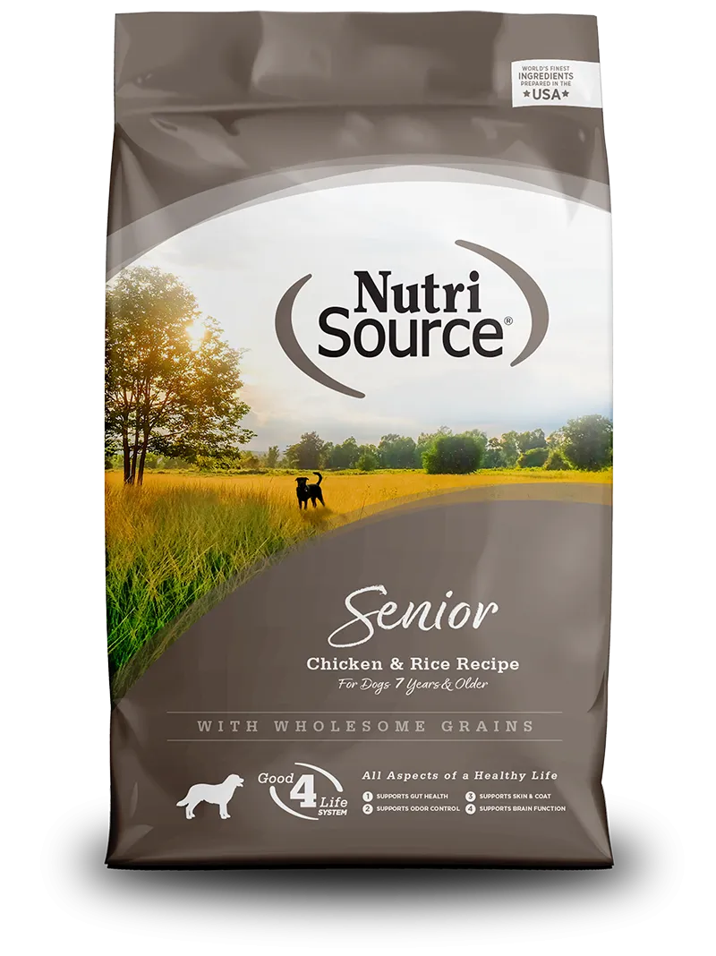 Nutrisource Senior Chicken and Rice Formula