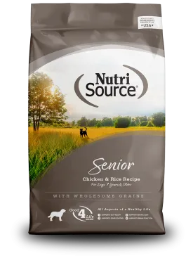 Nutrisource Senior Chicken and Rice Formula