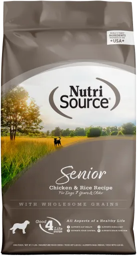 Nutrisource Senior Formula Chicken & Rice for dogs