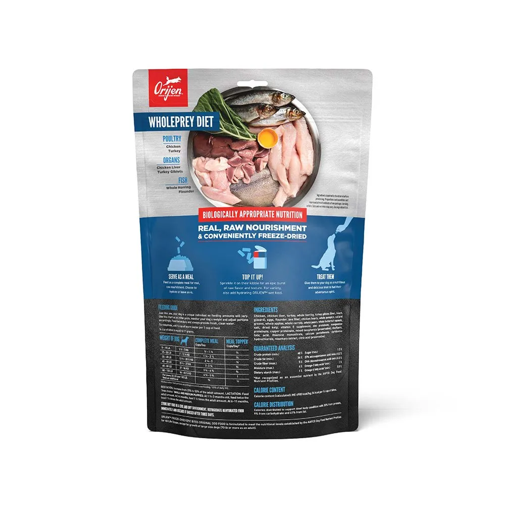 Orijen Freeze-Dried Epic Bites Dog Treats Original 6oz Bag