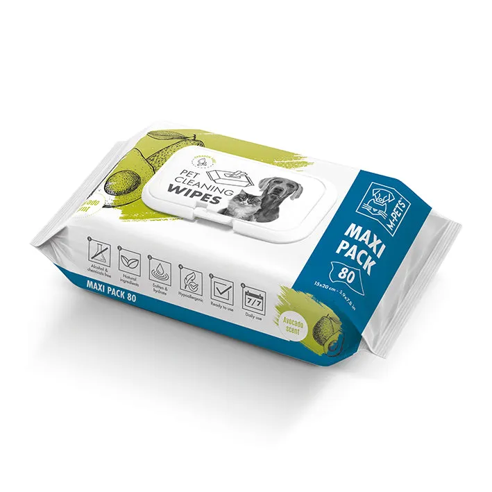 Pet Cleaning Wipes Avocado 20 X 15 CM - 80 Pcs