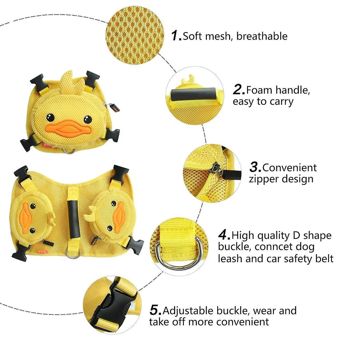 Pet leashes 2pcs cute pet dog harness set bag with leash hiking camping outdoor puppy harness backpack