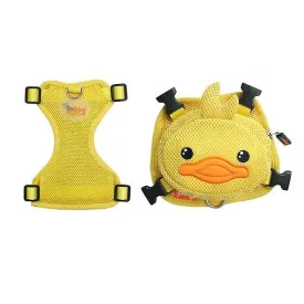 Pet leashes 2pcs cute pet dog harness set bag with leash hiking camping outdoor puppy harness backpack