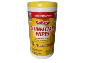 Radiance Lemon Disinfectant Wipes, 75 Wipes