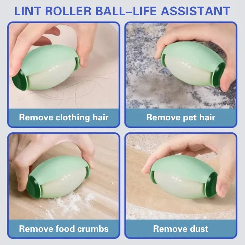 Reusable Frenchie Hair Lint Roller - Multifunctional Sticky Roller for Clothes Dust Removal