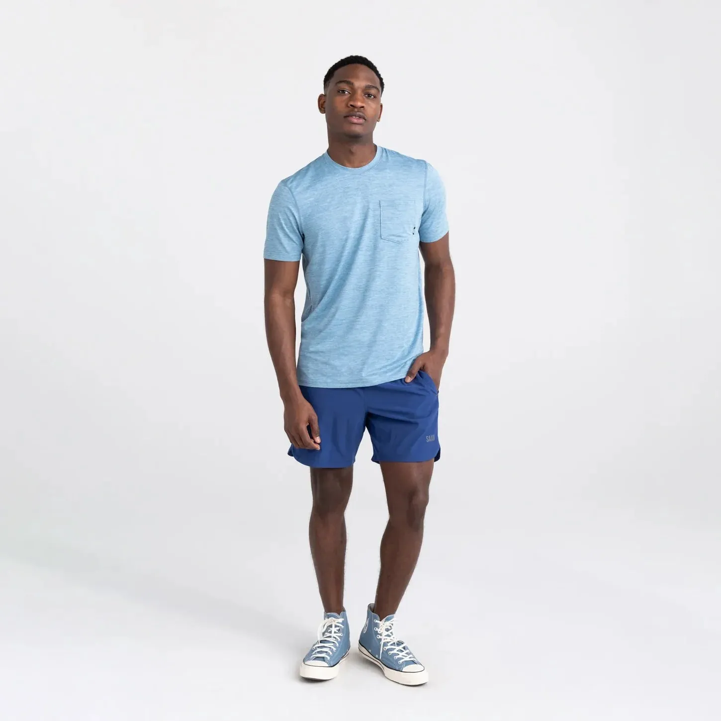 Saxx Droptemp All Day Cooling SXST45 Washed Blue Heather