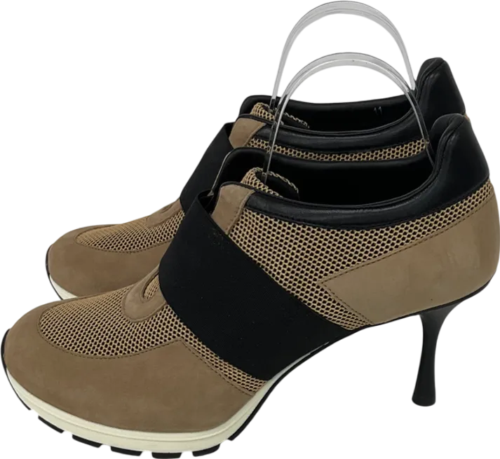 Sneex Brown The Icon Trainer Heel UK 9 EU 42 👠