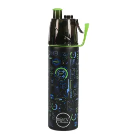 Swen Insulated Stainless Steel Tech Theme Mist Bottle, Blue Color - 490ml