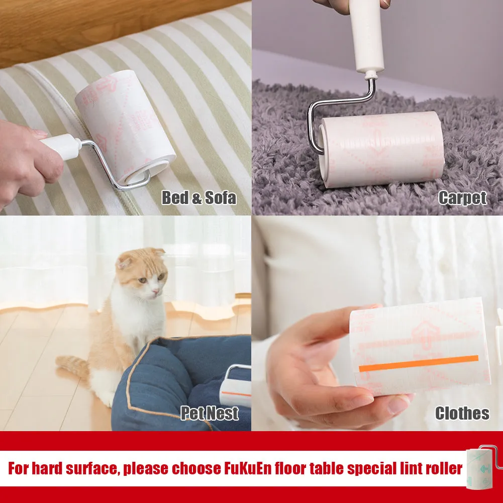 Universal Refills of Multipurpose Extra Sticky Lint Rollers for Pet Hair 80mm 3.15in Refills (2 Rolls 140 Sheets in Total)