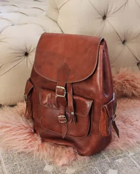 Vintage Leather Backpack